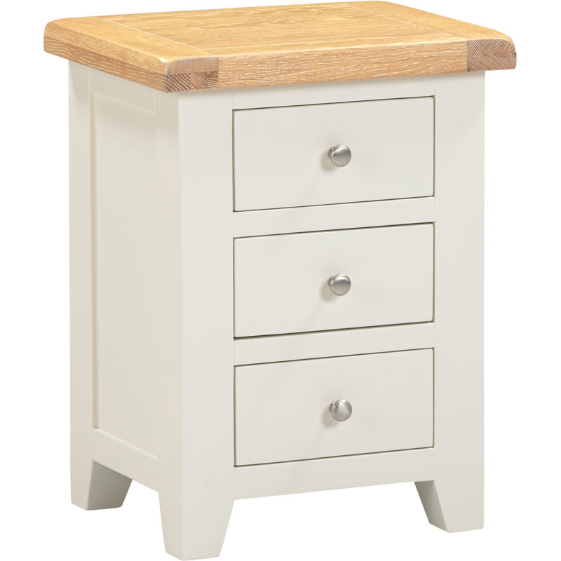 Windsor 47cm W Bedside Table, Ivory