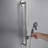 4-Spray Patterns 3.5 In. Wall Mount Handheld Shower Head 1.75 GPM With Slide Bar And Cleaning Spray