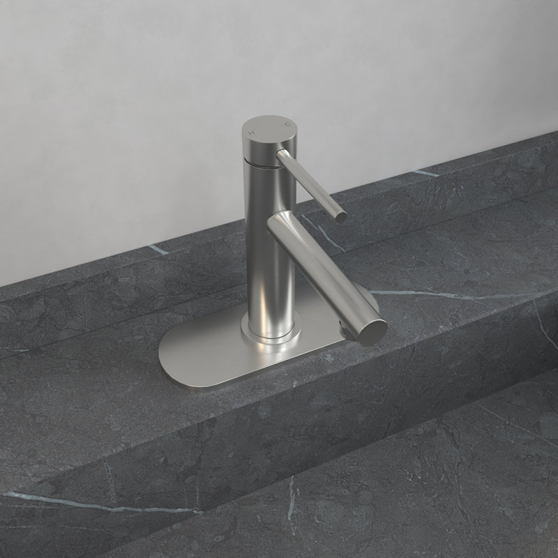 Single-Hole Single-handle Bathroom Faucet, Brushed Nickel