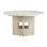 54" Elm Solid Wood Pedestal Dining Table