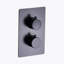 Metro 2-3 Way Thermostatic Trim Complete Shower Set - Ceiling Mount - 12" Brass-604705088