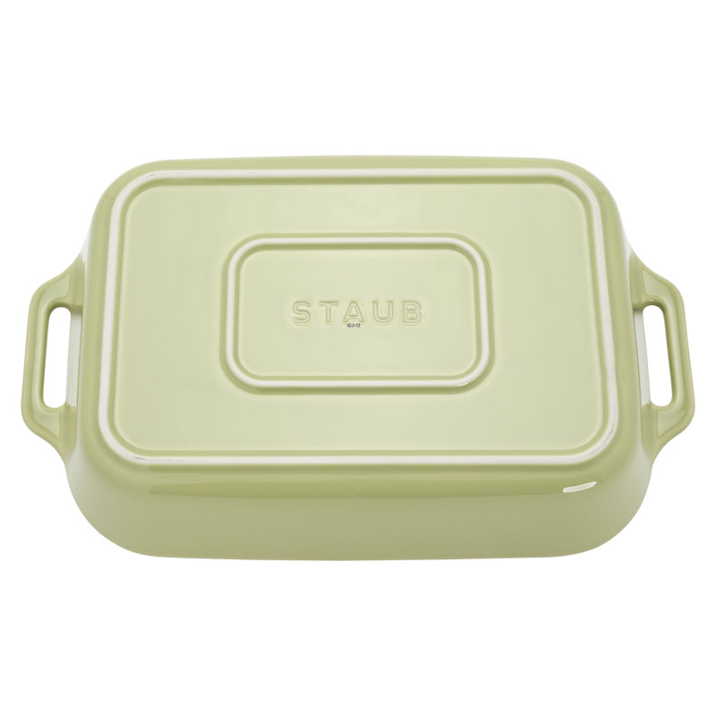 Staub Ceramic 3-Pc Rectangular Baking Dish Set - Macaron Pastel, Light Green