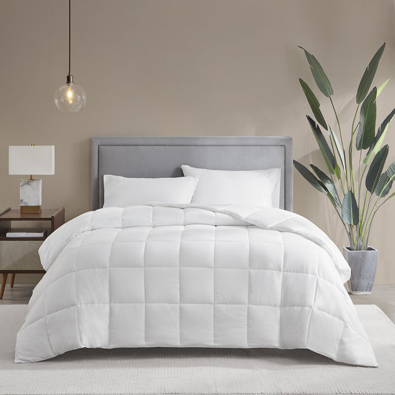 Sleep Philosophy Warmer 300 Thread Count Cotton Sateen Down Alt 3M Thinsulate Comforter, Full / Queen