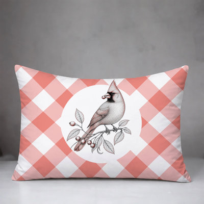 Red Cardinal Indoor/Outdoor Reversible Pillow