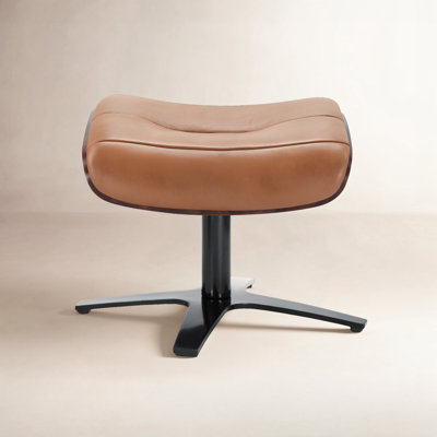 Dillon Genuine Leather Ottoman