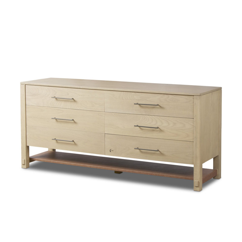 Blake 6 Drawer Dresser-Washed Ash