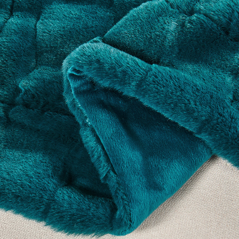 Throw Blanket, Teal, 127cm W x 177.8cm L