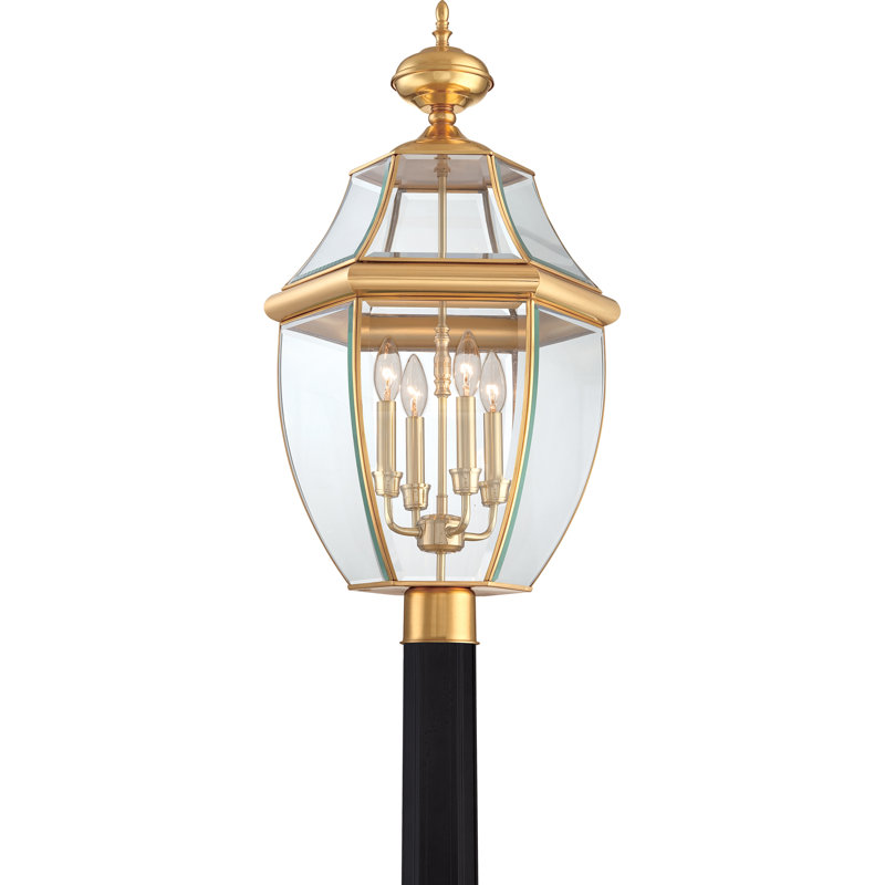 Newbury Beveled Lantern Head, Polished Brass