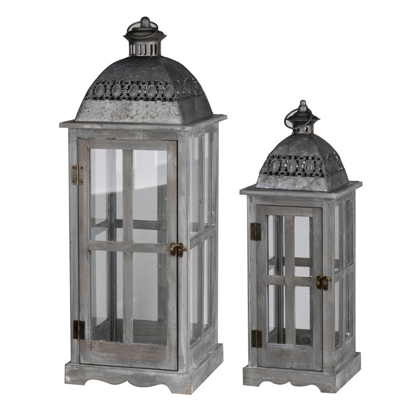Bougie lanterne en bois décorative, porte-lanterne ouragan