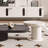 Combinaison meuble télé de style crème avec table basse