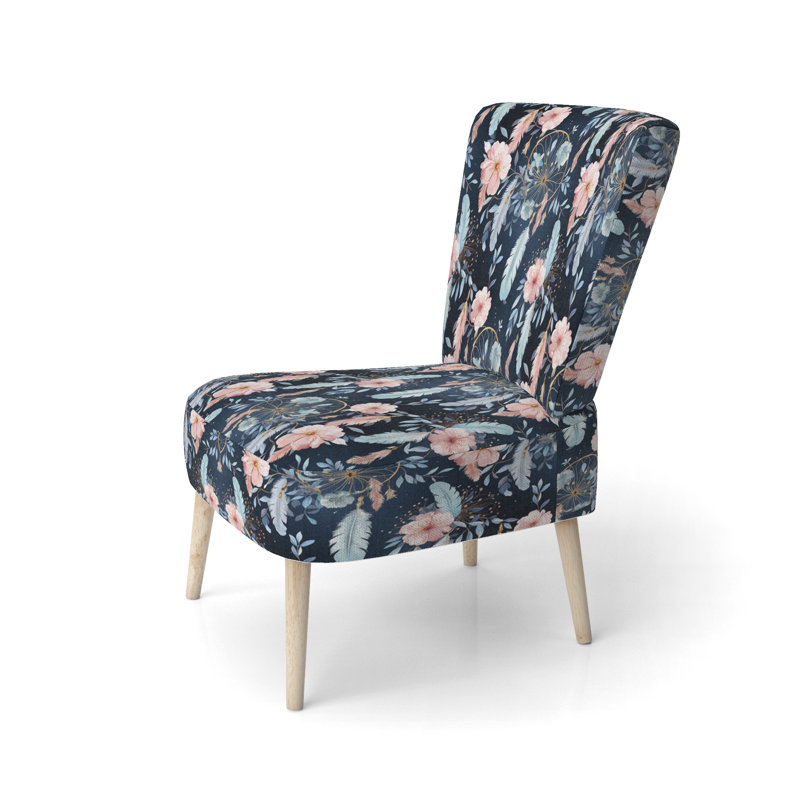 Chaise d'appoint rembourrée Ethereal Dreamcatchers Boho