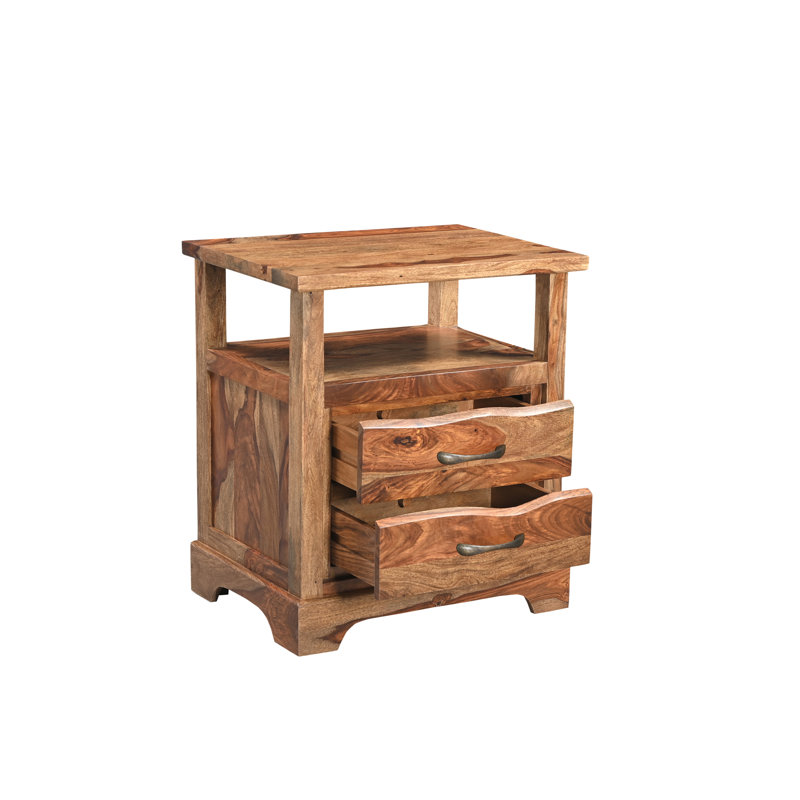 Chaliyah 25'' W Solid Wood Nightstand