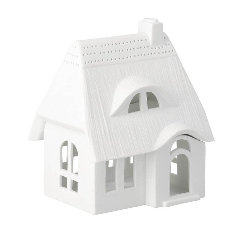 Maison de village en porcelaine - toit de chaume