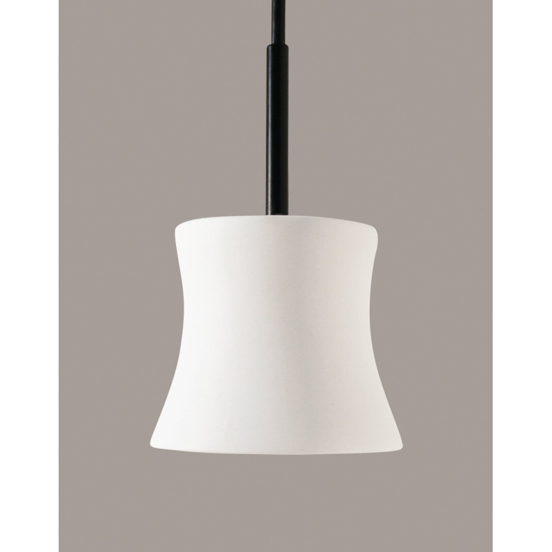 Luminaire suspendu 1 lumière del à simple cloche Shutt, Bisque