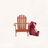 Wooden Kid's Adirondack Chair, Solid Wood Indoor Outdoor Lounge for Kids