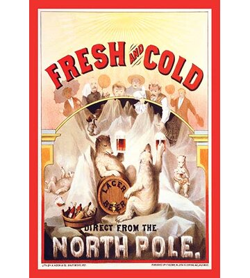 Fresh and Cold - Direct from the North Pole' by F. Klemm Vintage Advertisement -  Buyenlarge, 0-587-19772-2C2842