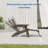 3-Postion Adjustable HDPE Adirondack Chair with Ottoman, All-Weather Folding Patio Chair with Cup Holder for Outdoor, 350lb Capacity-37369700