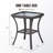 Abbey Stylish Outdoor Wicker Side Table With Glass Top-1237388414-1237388413