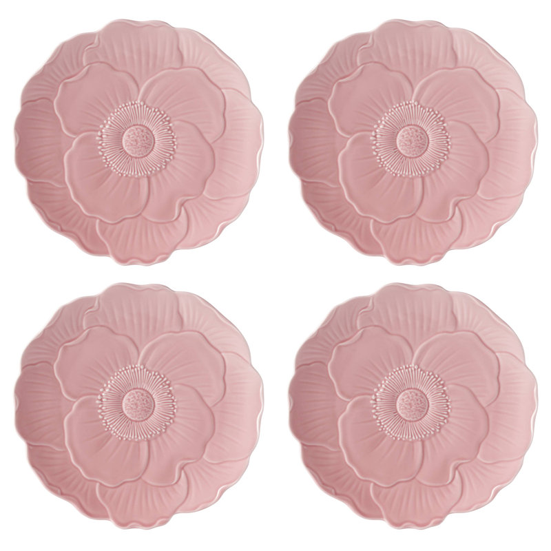 Lenox Butterfly Meadow Floral Set Of 4 Accent Plates - Pink, Pink