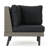 Sofa Set Corner+Table - Brown