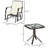 3 Piece Outdoor Glider Chair With Coffee Table Bistro Set-124920032