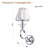 Aura 1 - Light Semi-Flush Mounted Arm Sconce-977255801-977255805