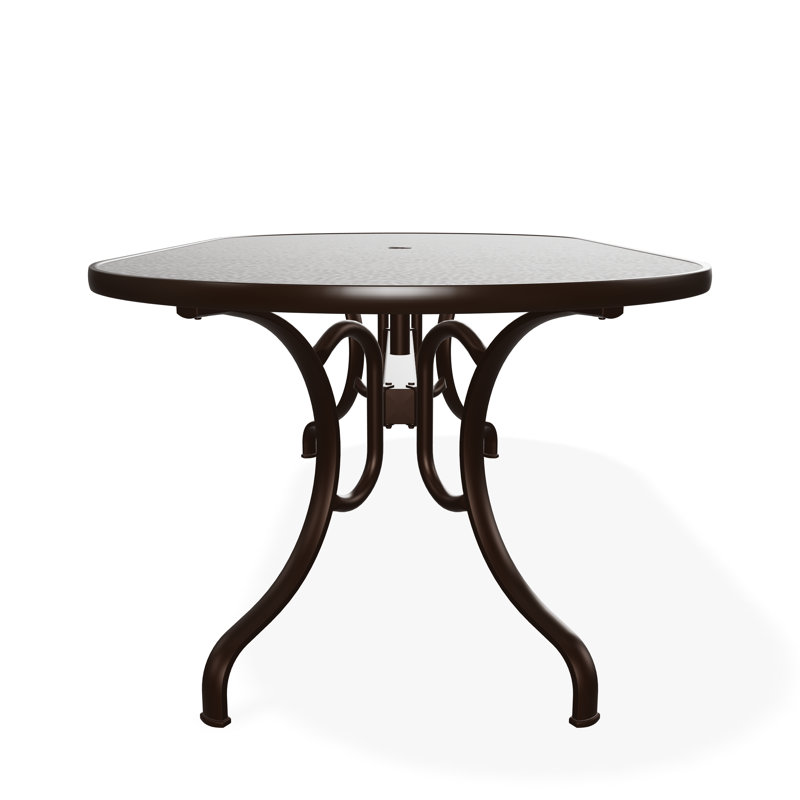 Outdoor Oval Dining Table, Brown/Kona