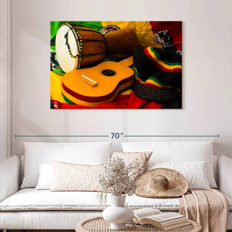 Abarca Reggae Instruments, H 30 po x l 45 po