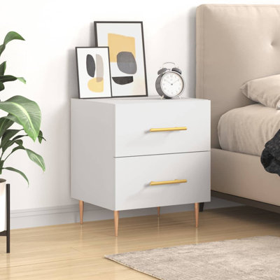 40cm W Iron Bedside Table