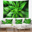 Tapisserie de pétales florales de fleurs vert exotiques-28495145