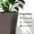 28 Inch Tall Planters for Outdoor Plants, Set of 3 Plastic Flower Pots with Marble Finish and Drainage Holes, Stackable Tapered Large Planters for Indoor Plants, Front Porch Decor, Brown-907986887