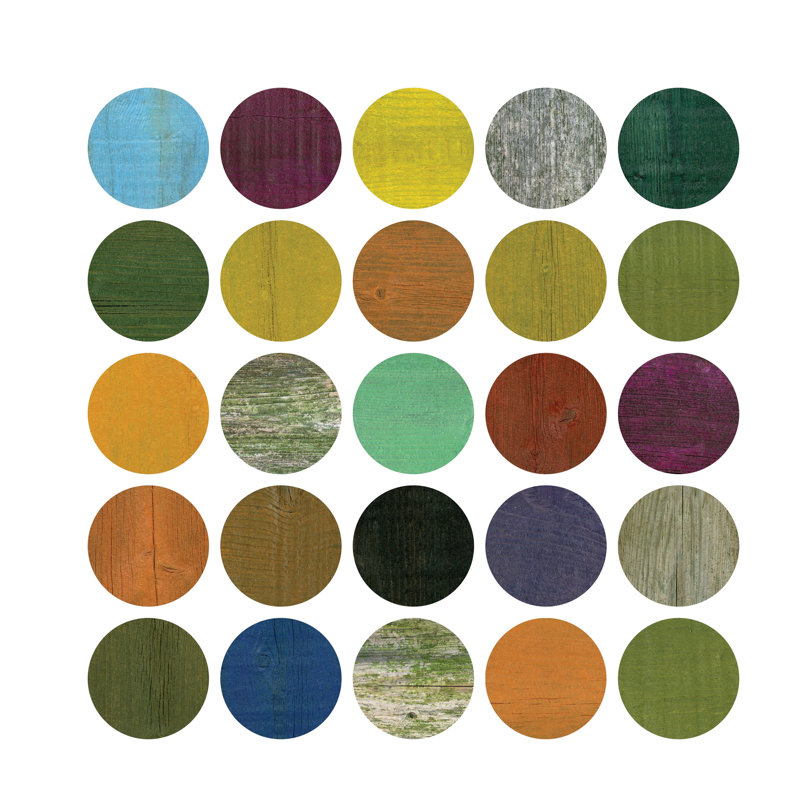 Rustic Rounds 4.0 by Michelle Calkins - Wrapped Canvas Print, 45.72 cm H x 45.72 cm W x 3.175 cm D