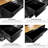 AnorTrek 72 inch 15 Drawers Tool Chest with 3 Up Cabinet & Pegboard, Rolling Tool Cabinet with Drawers for Garage, Black