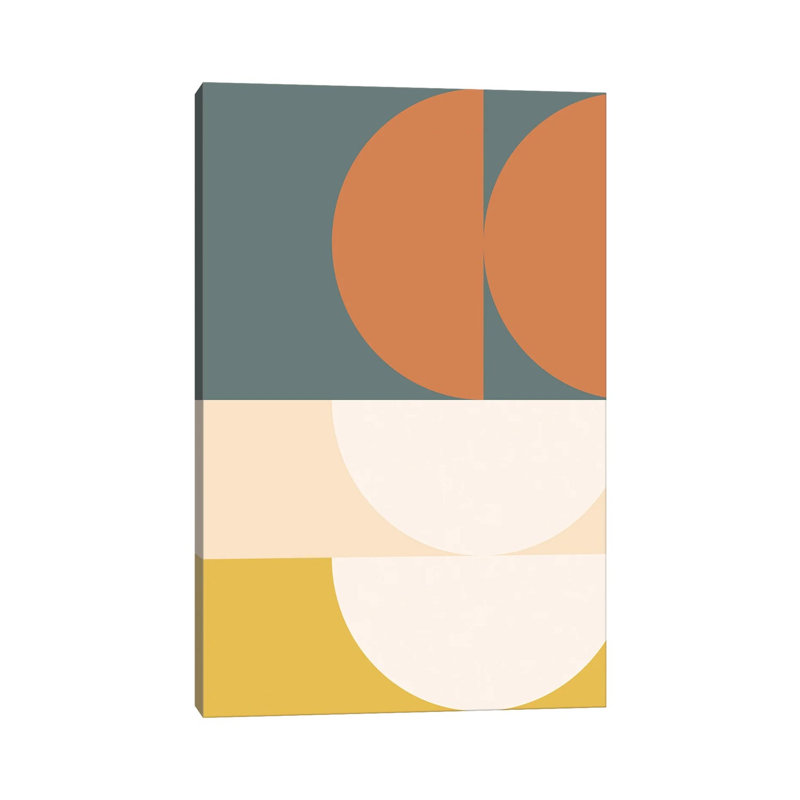 Abstract Geometric II - Print on Canvas, 66.04 cm H x 45.72 cm W x 1.91 cm D, Wrapped Canvas