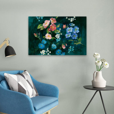 Aqua And Blue Abbey Garden Art