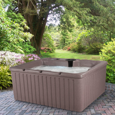 Current® 3-4 Person 14-Jet Plug and Play Hot Tub Spa with LED Lighting
