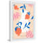 White Vase Collection by Marmont Hill - Single Picture Frame Painting-1660978380