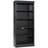 83.4" Tall Bookcase With Strip, 5 Wood Adjustable Shelves For /Books/Movies, Black Modern Storage Living Room/Study Area Bookshelf Organizer Room/Home Office