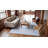 Needlepoints One-of-a-Kind 6' x 9' Rectangle Wool Area Rug in Blue and White