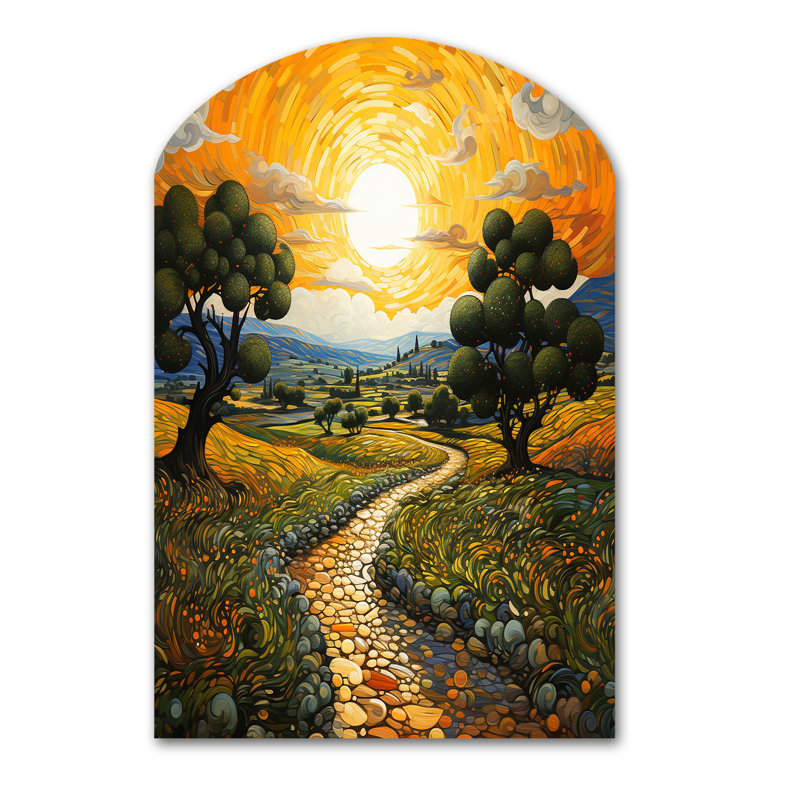 Vangogh Olive Grove In Province - Vangogh, H 43 po x l 33 po
