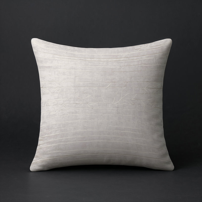 Coussin décoratif intérieur et extérieur Modern, Gris abstrait 156, Carré 18 po