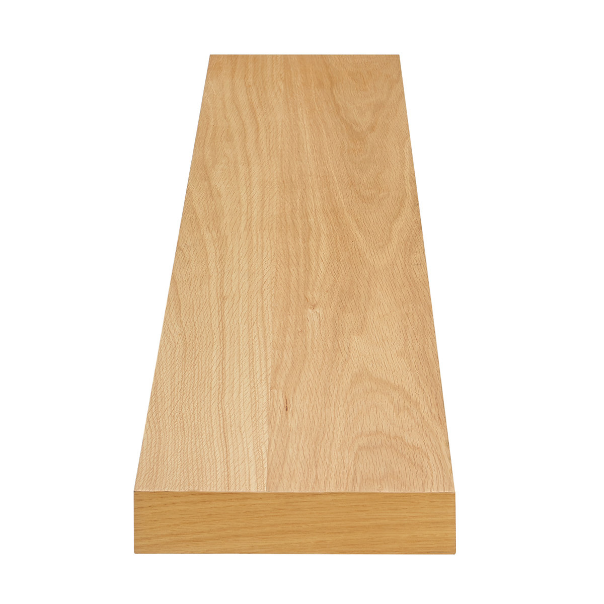Sherice 75" Floating Shelf, 1.97" H x 74.81" W x 10.24" D, Oak