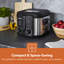 GEEPAS Deep Fat Fryer – Adjustable Thermostat, Viewing Window, Cool-Touch Handle, Non-Stick Inner Pot, Indicator Light and Compact to Family-Size Options