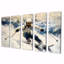 «White Ski Big Air Accents With Blue» - ensemble d'art sur toile de ski-1962203470