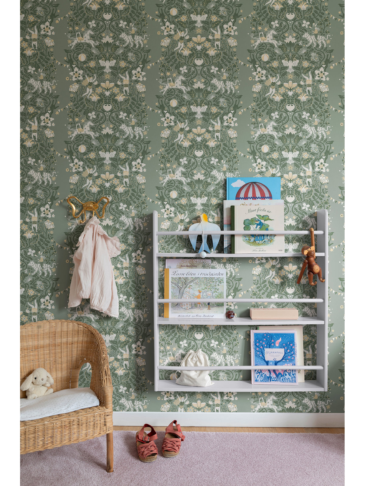 Wallpaper Double Roll, Sea Green