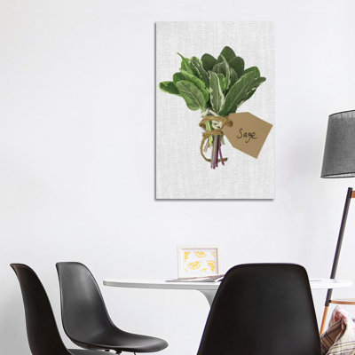Sage 1 Piece Wrapped Canvas Painting