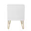 Turah 2 Drawer Bedside Cabinet (Ready Assembled)-1665577657