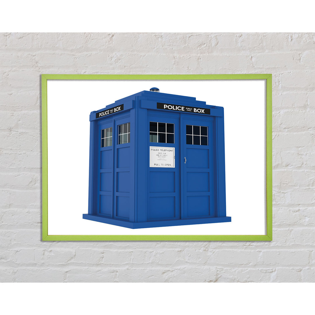 Asalah The Blue Police Box Britain - Einzelner Bilderrahmen Kunstdrucke