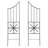 Valerii 63 in. H x 16.5 in. W Iron Gothic Trellis Side Panel