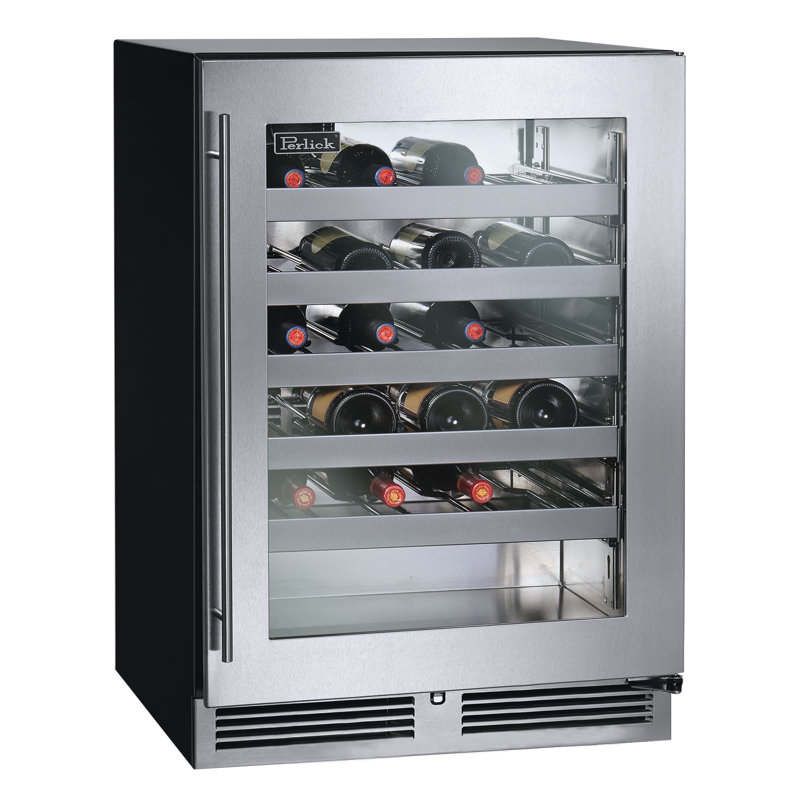 Perlick Single Zone 23.88'' W Built-In Wine Refrigerator, Right